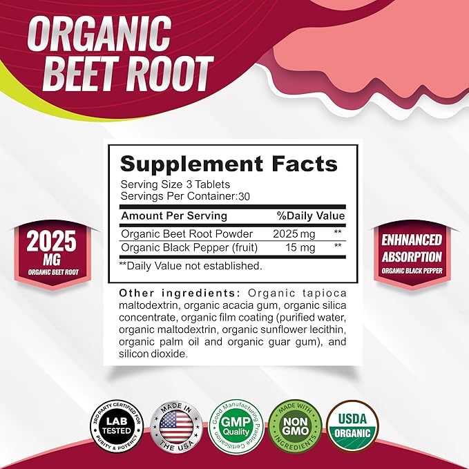 Organic Beet Root Tablets